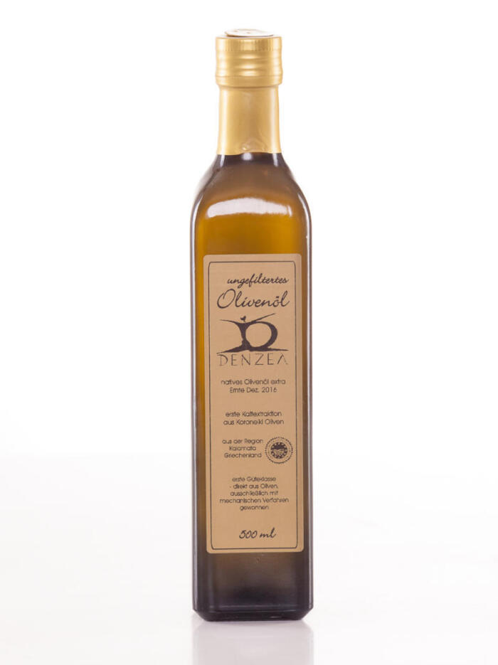 500 ml ungefiltertes Olivenöl Denzel