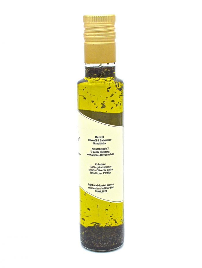 Denzel Olivenöl Basilikum Zutaten