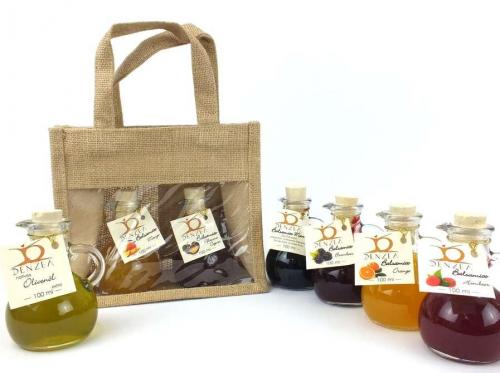 Geschenk Set 2x100ml Denzel Olivenöl und Balsamico