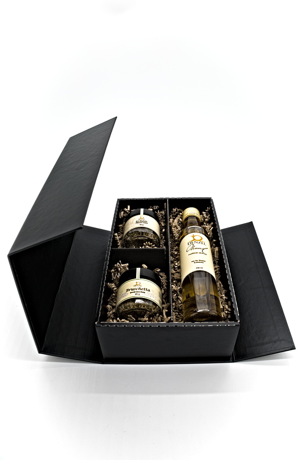 Geschenkset Olivenöl und Gewürze
