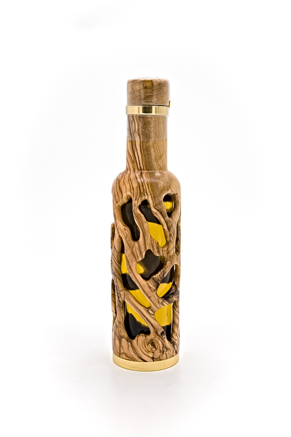 Denzel natives Olivenöl extra – 200ml – Olivenholzflasche